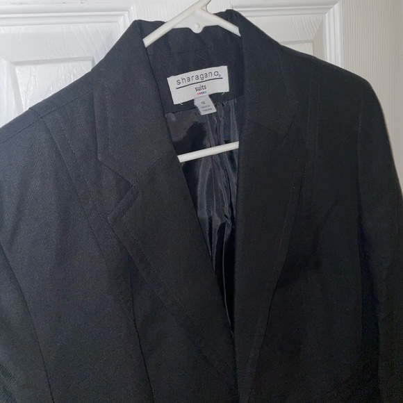 Sharagano Black Blazer size 12 - Picture 2 of 4
